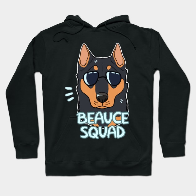 BEAUCERON SQUAD (black and tan cropped) Hoodie by mexicanine